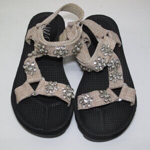 Wild Pair Rhinestone Strap Sandals – Brand New – Size